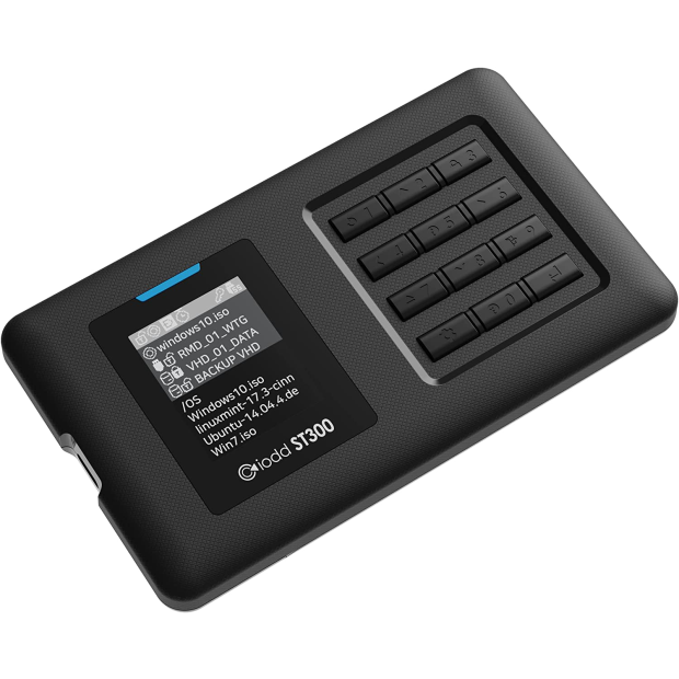 IODD ST300 USB 3.0 Boîtier externe pour disque dur protégé en écriture