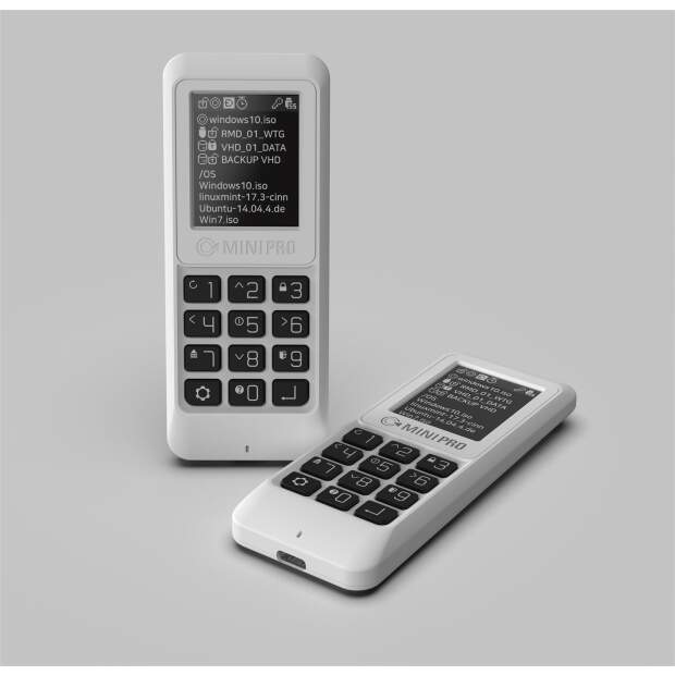 iodd MINI PRO SSD drive with USB-C 3.1 | secure 256-bit encryption