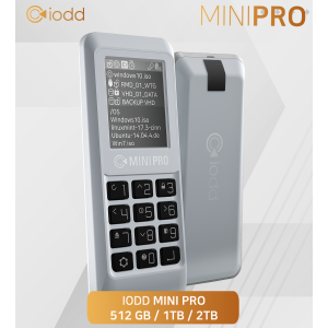 iodd MINI PRO SSD-Laufwerk mit USB-C 3.1 | sichere 256-Bit-Verschlüsselung